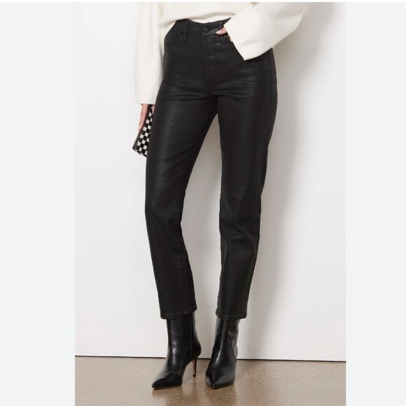 Good American coated "Good Classic" Jeans - Picture 1 of 5